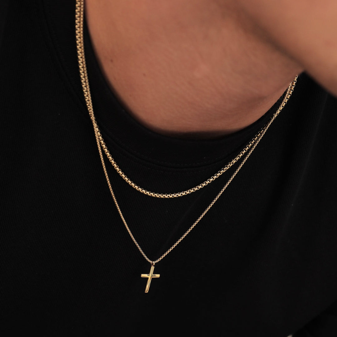 Cross necklace Gold plated