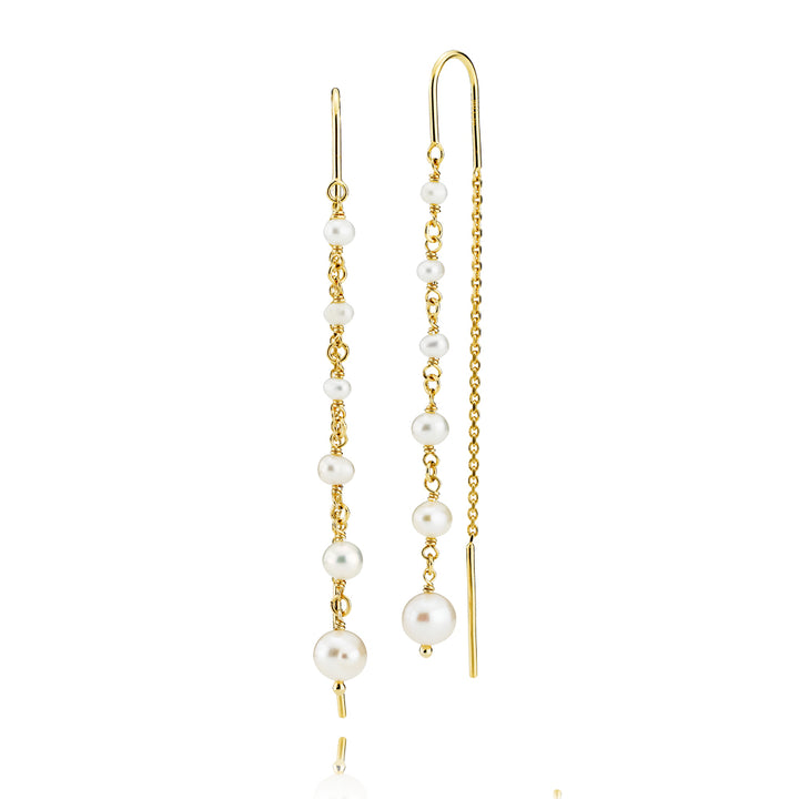 PARADISE - Earrings Gold &amp; Freshwater pearls