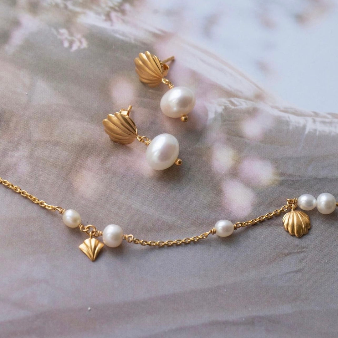 Isabella - Bracelet, Gold-plated with freshwater pearls