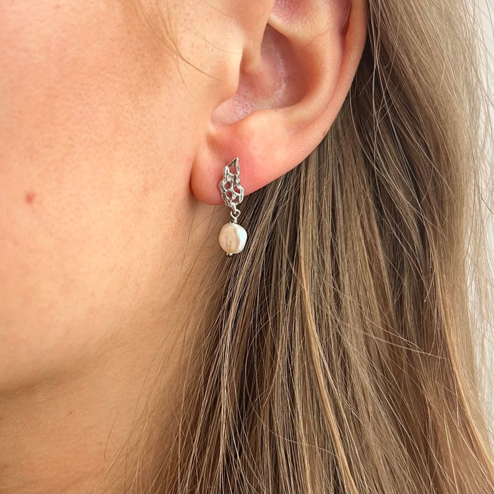 HOLLY - Små øreringe Sølv
