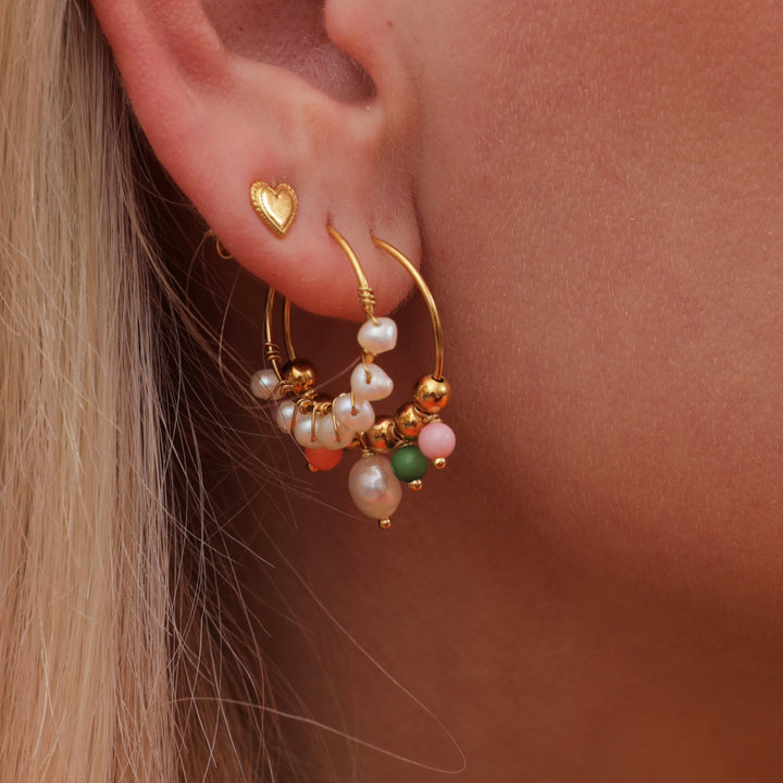 Anne Sofie Krab x Sistie - Pearl Earring White Gold Plated