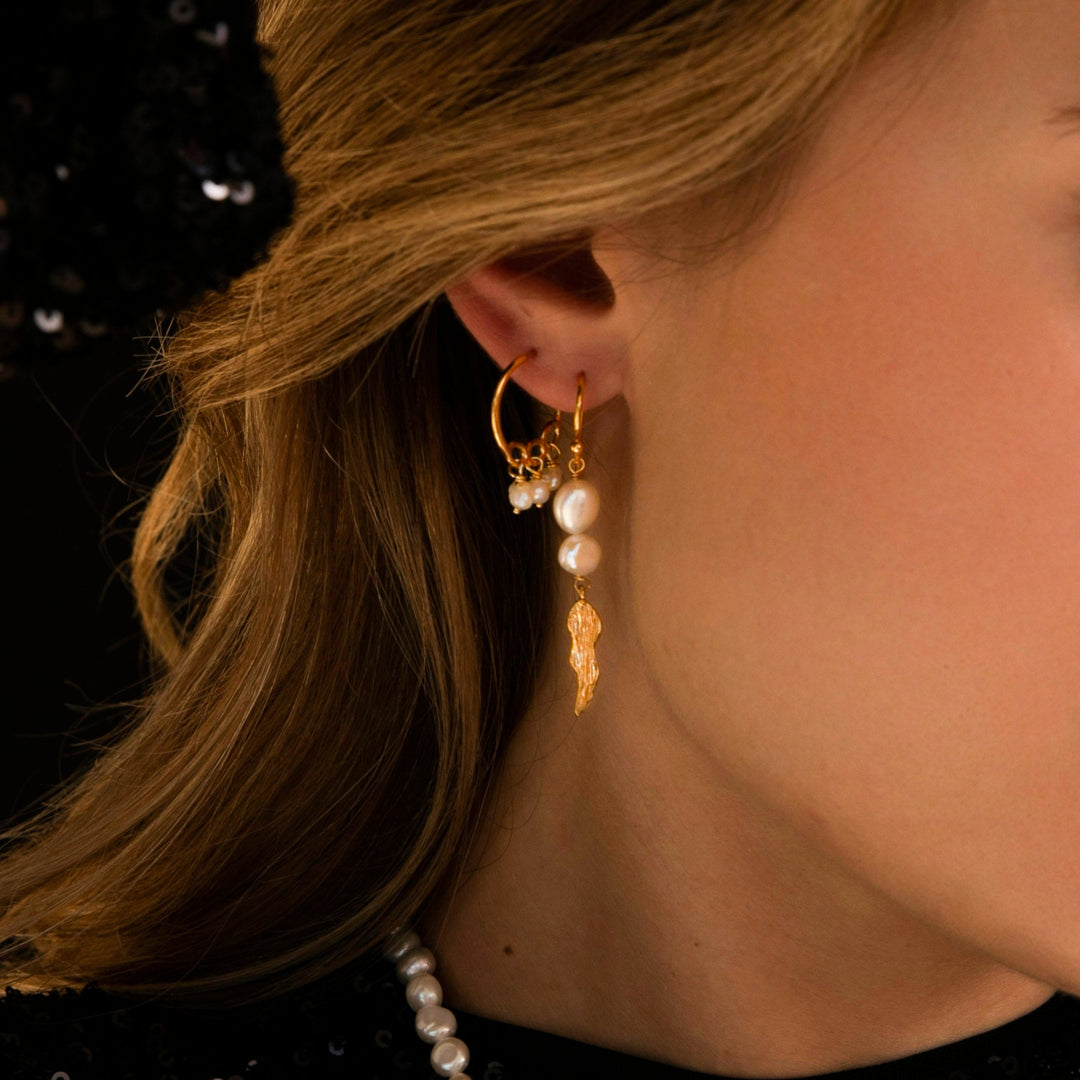 Ellie - Long Earrings Gold Plated