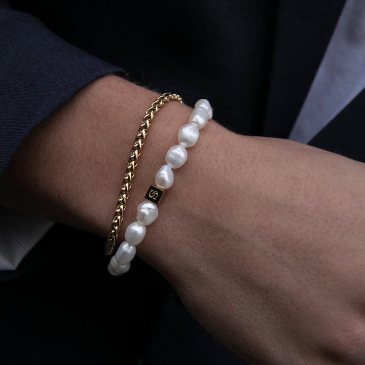 Samie - Bracelet with pearls Gold plated