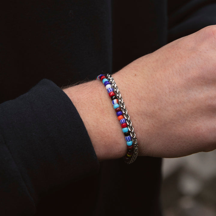 Samie - Bracelet with colored pearls