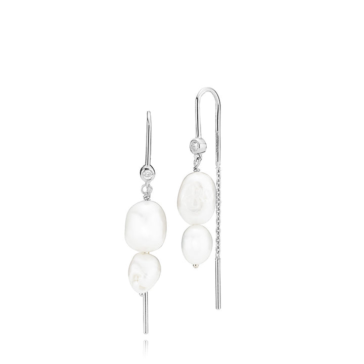 Leonora - Earrings Silver with Freshwater Pearls