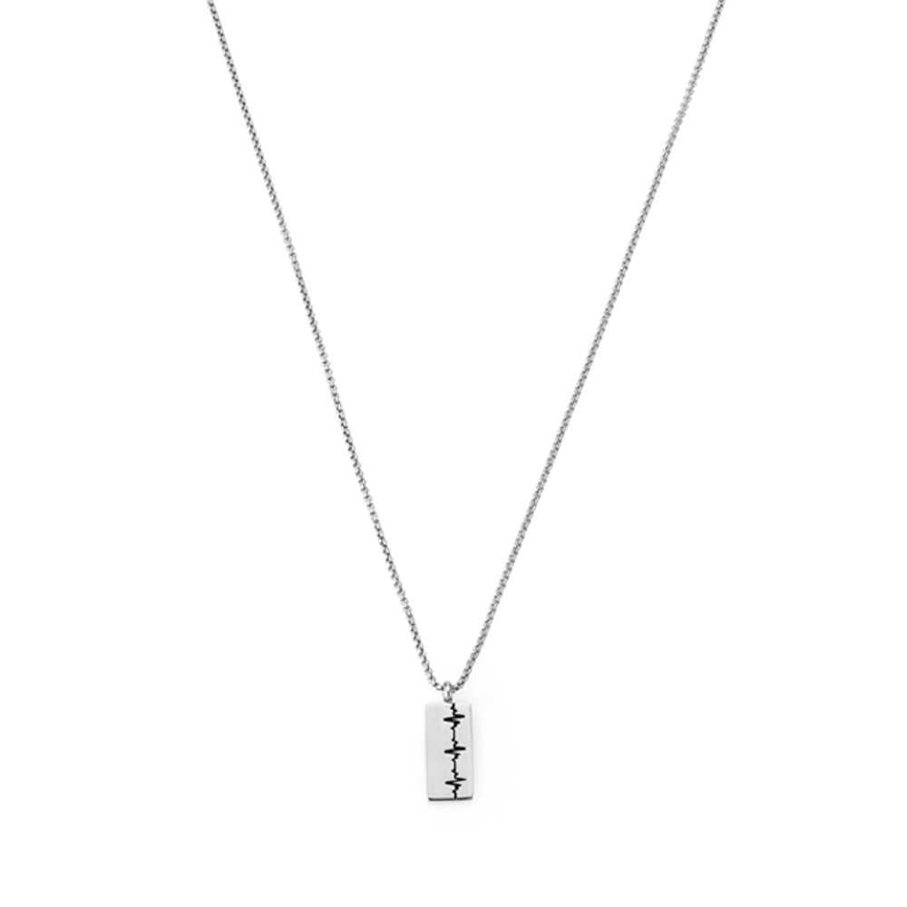 Infinity - Necklace Oxidized Steel