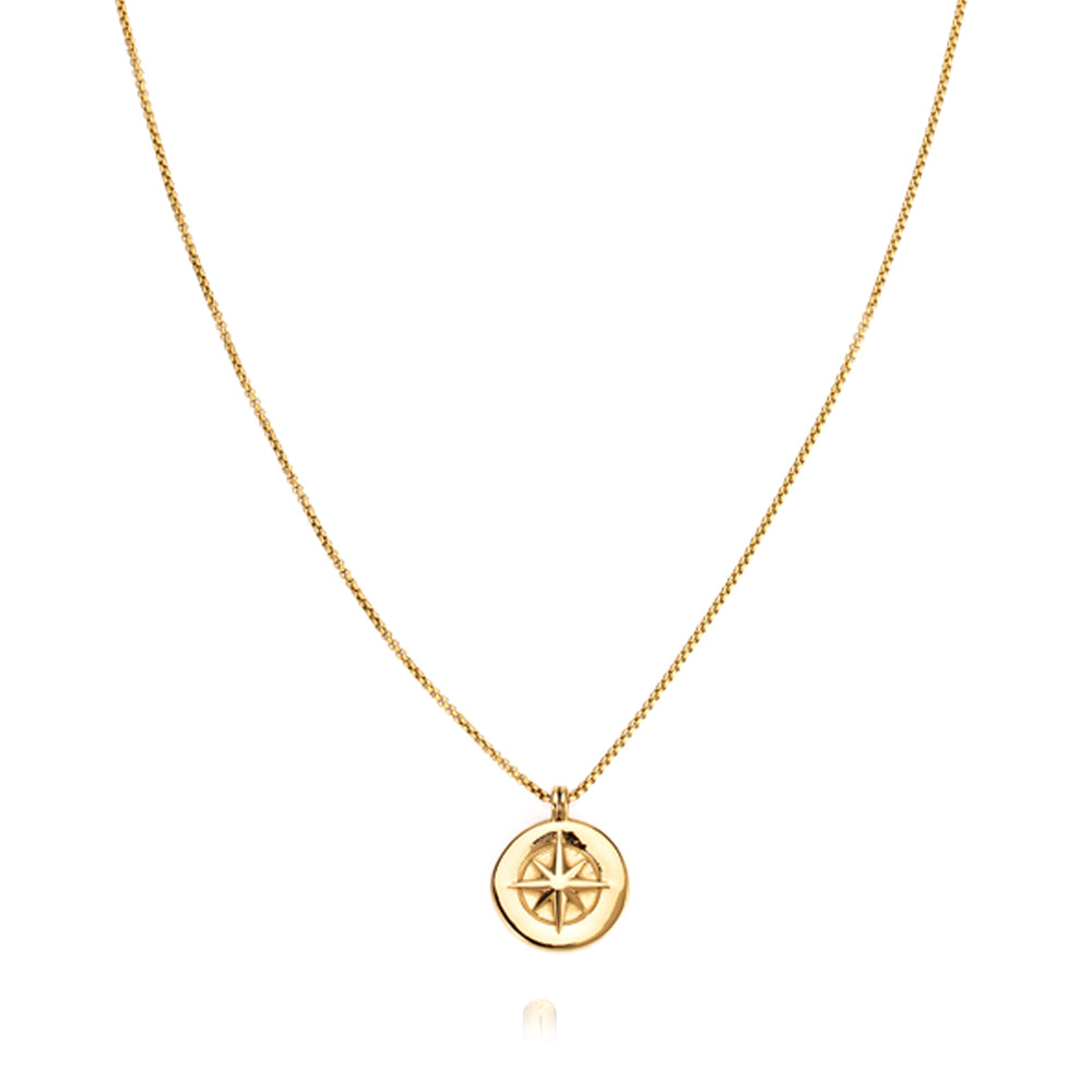 Compass - Necklace Gold plated