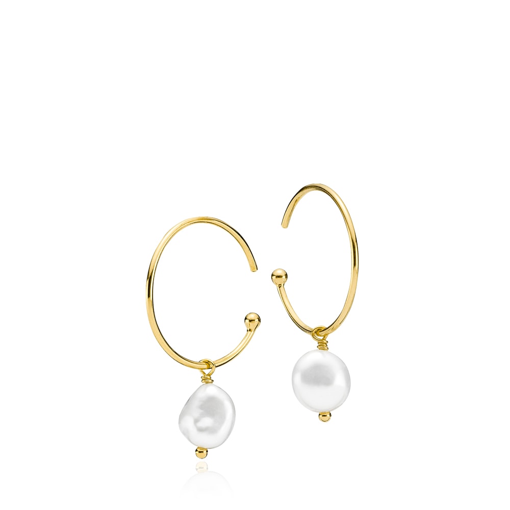 PASSION - Earrings Gold-plated with pearl