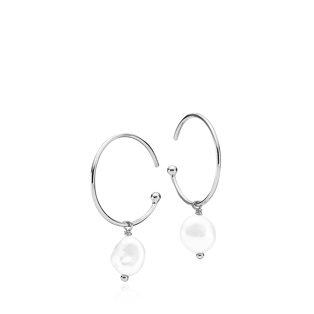 PASSION - Earrings Silver with pearl