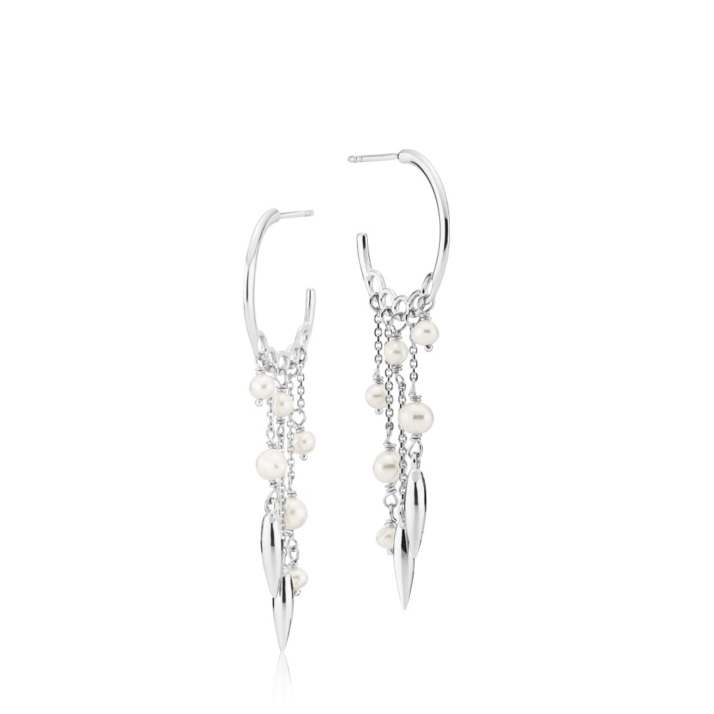 Majesty - Earring with freshwater pearls Silver