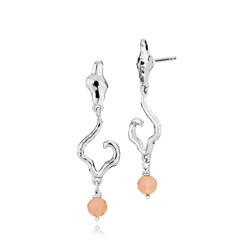 Louisa - Earrings Pink Silver