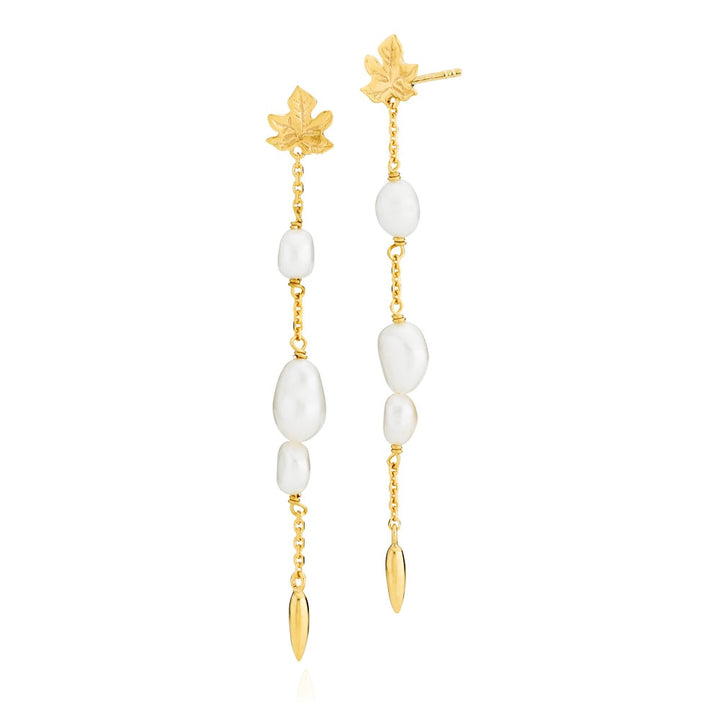 Caley - Long earrings Gold plated