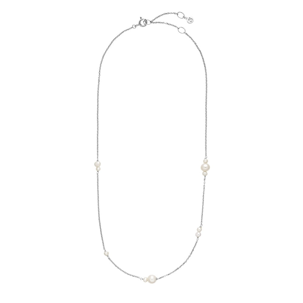 Majesty - Necklace with freshwater pearls Silver