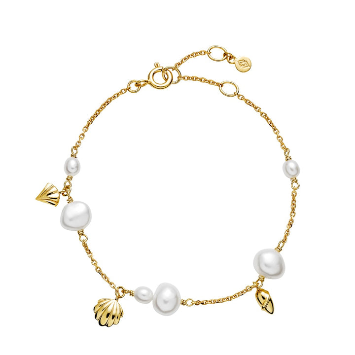 Isabella - Bracelet, Gold-plated with freshwater pearls