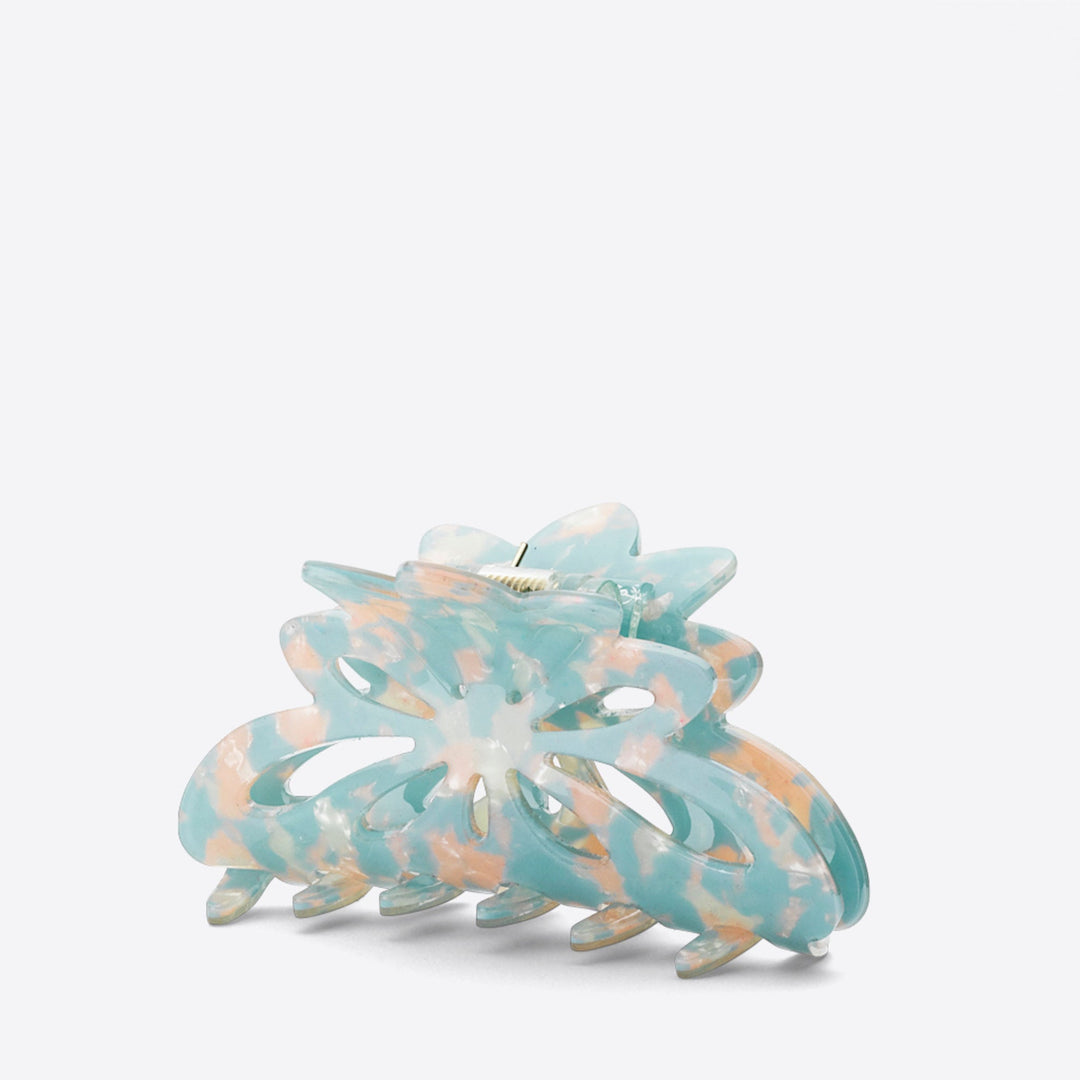 Elina hair clip - blue and white