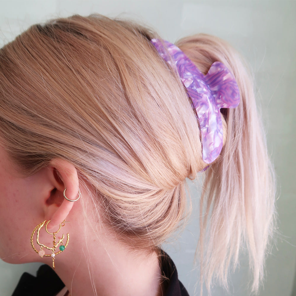 Wilma Hair clip in purple and pink, suitable for all hair types