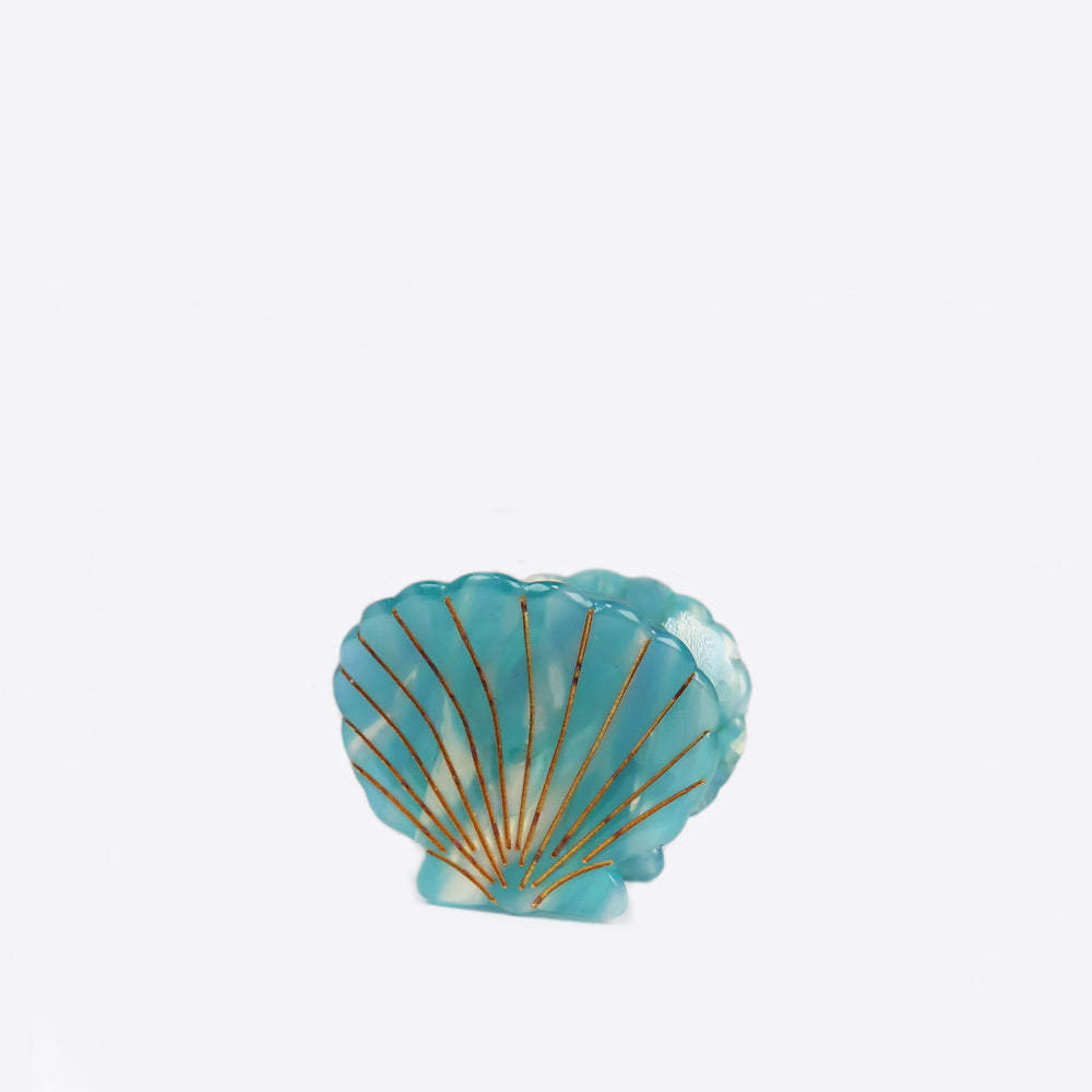 Luna hair clip in turquoise to collect just a little of your hair