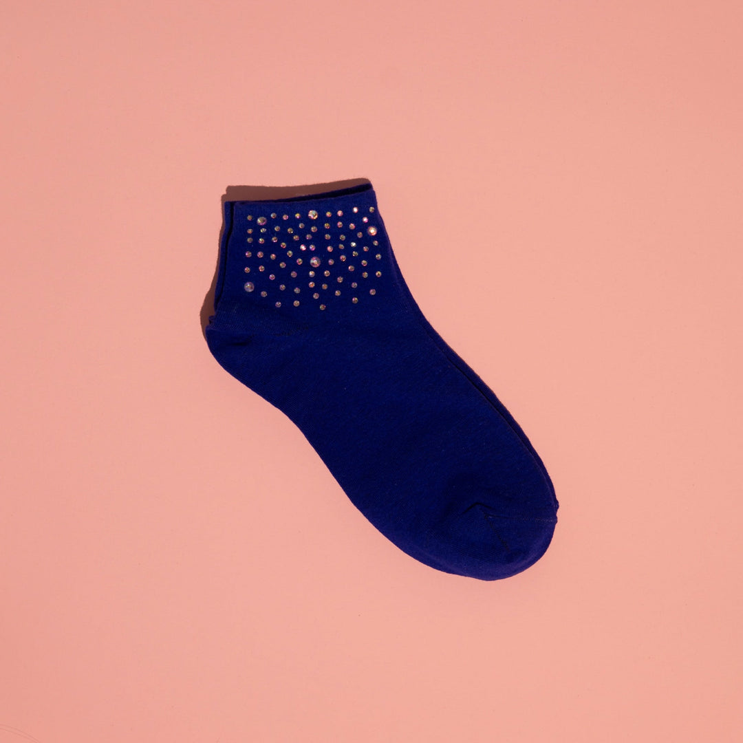 Sistie Fashion - Blue Glitter Socks
