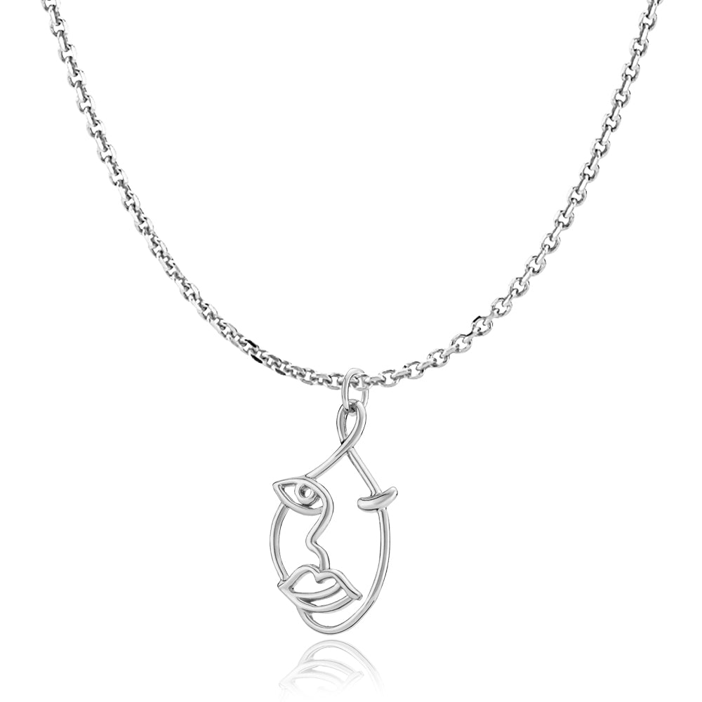 The Kiss - Necklace Silver
