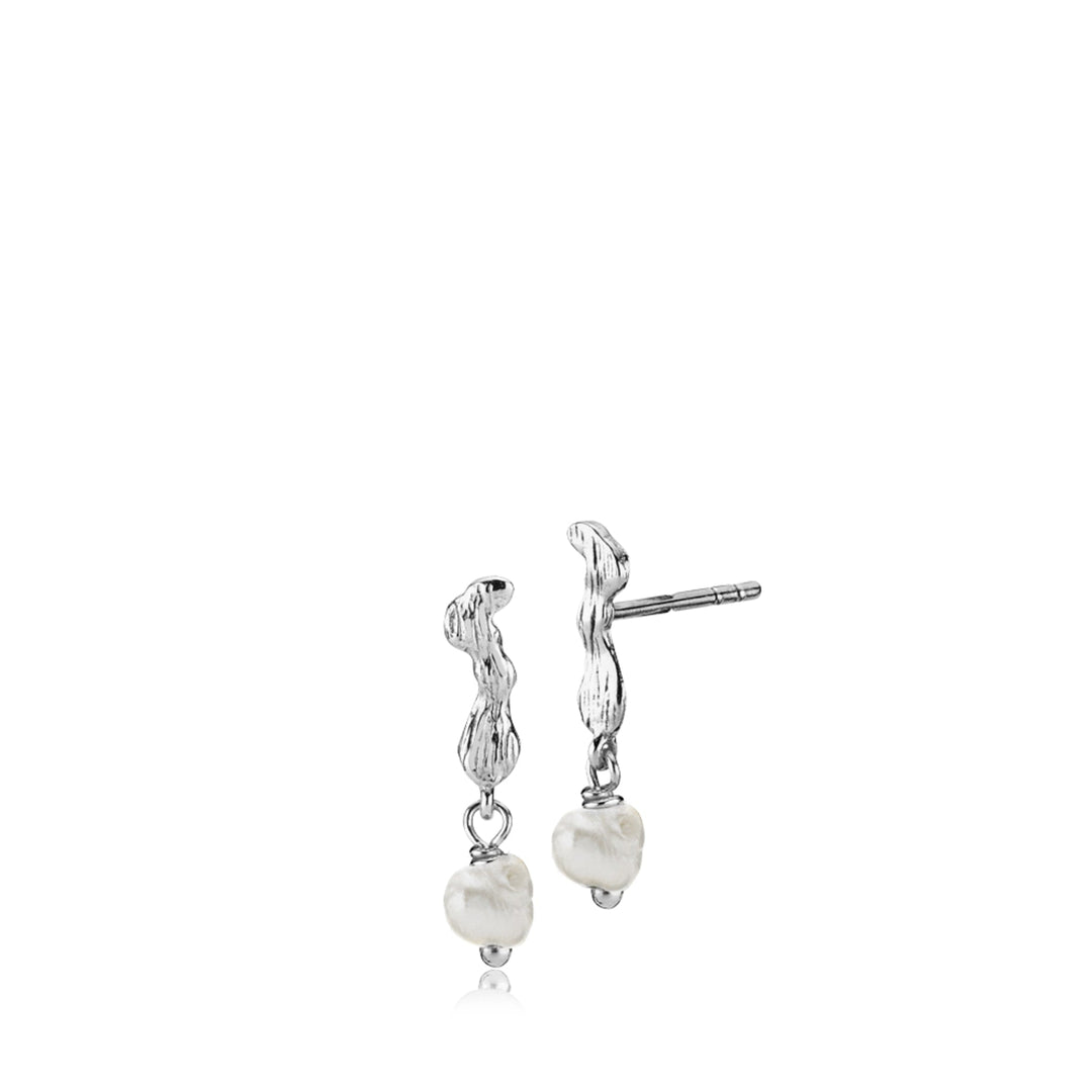 Lærke Bentsen x Sistie - Silver Earring with freshwater pearl