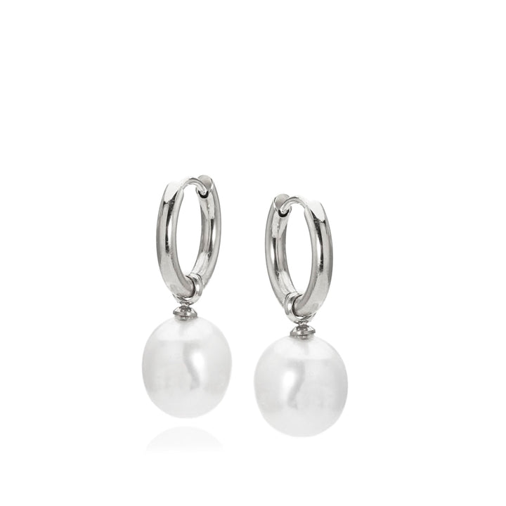 Baroque - Earrings with pearls Steel