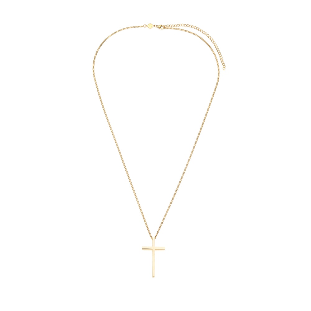 Samie - Necklace with cross Gold plated