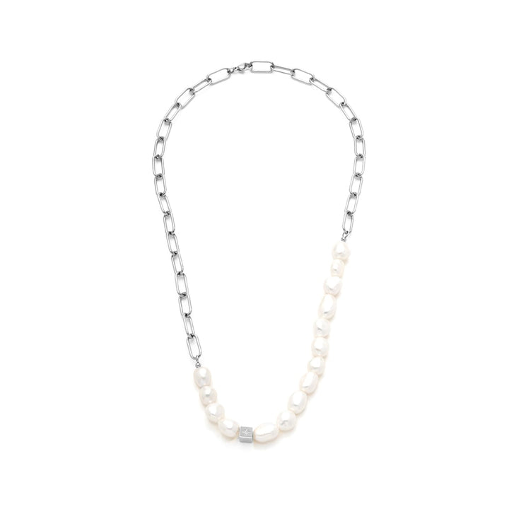 Samie - Necklace with pearls Steel