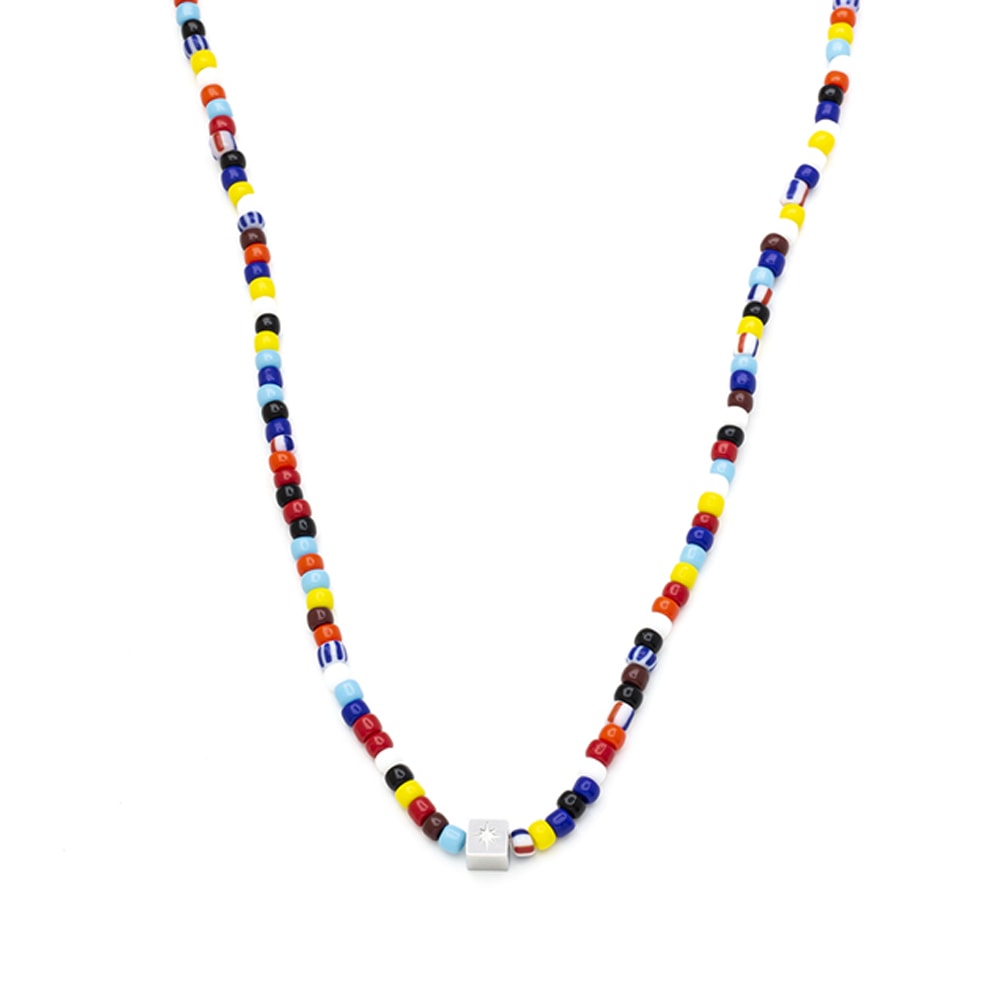 Noah - Necklace with colored pearls
