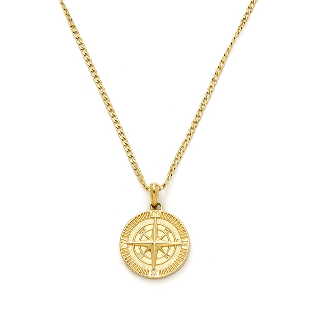Samie - Necklace with medallion Gold plated