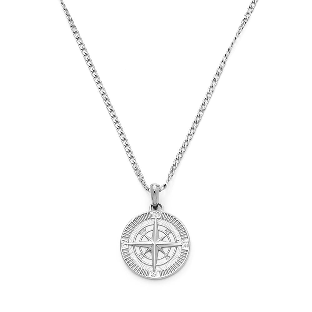 Samie - Necklace with medallion Steel