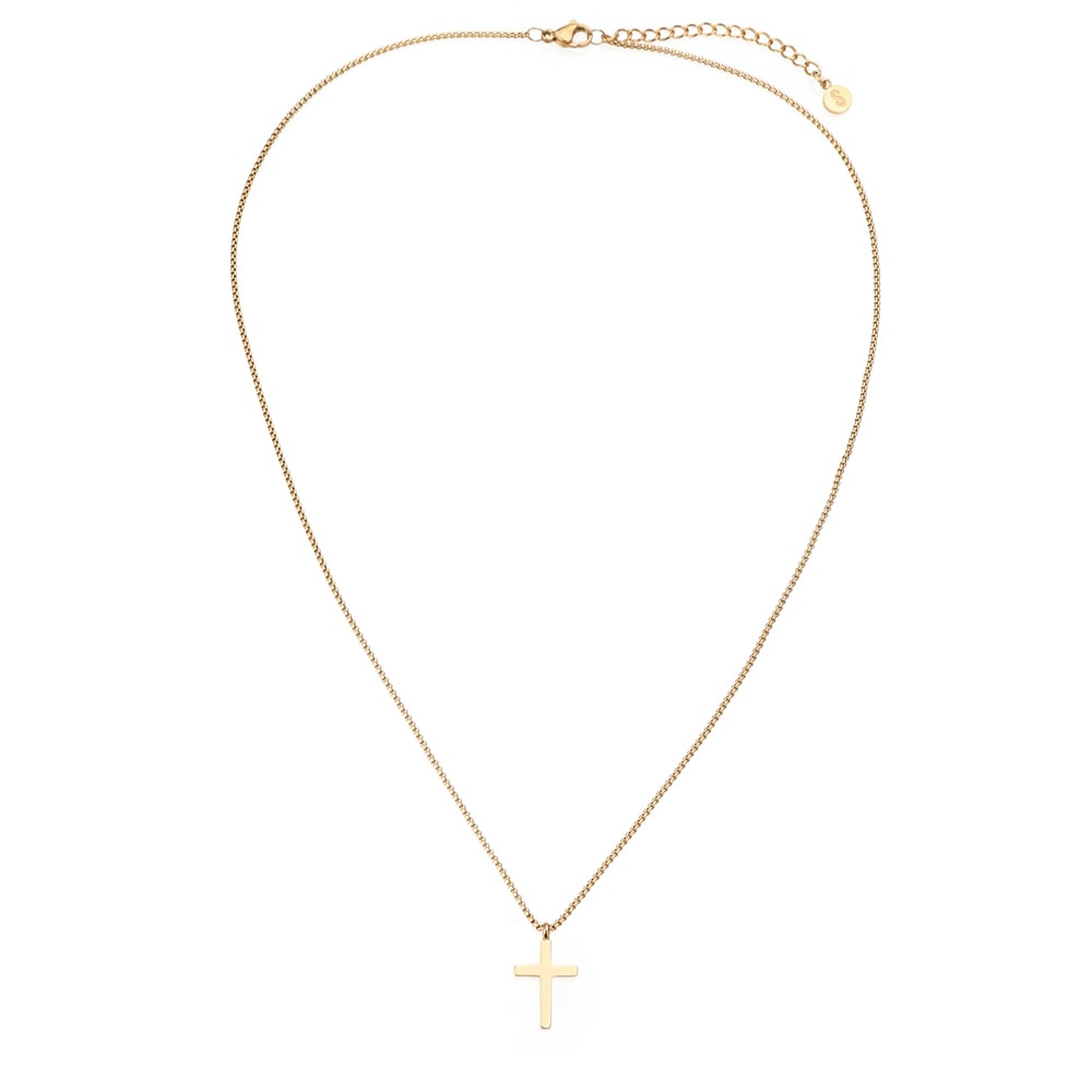 Cross necklace Gold plated