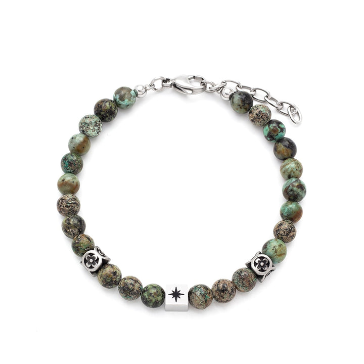 Nohr - Bracelet with green beads