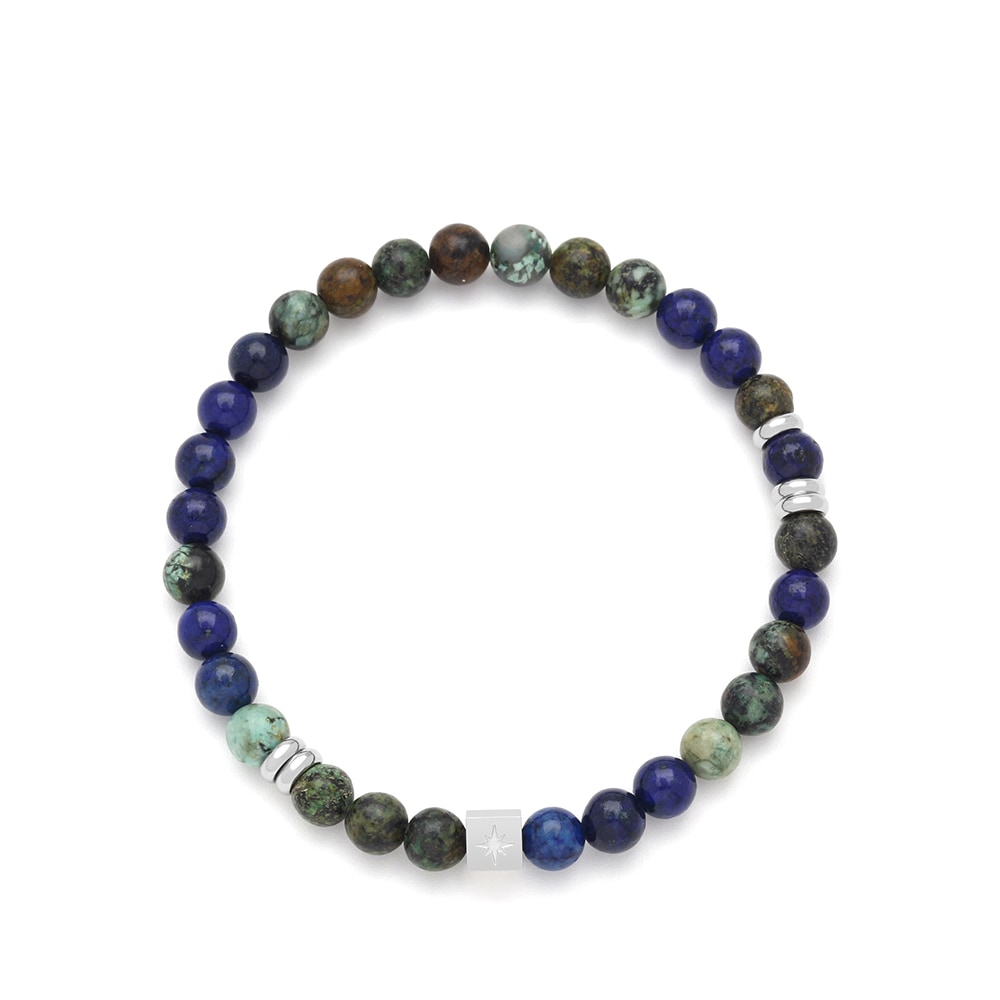 Loui - Armbånd med blå perler