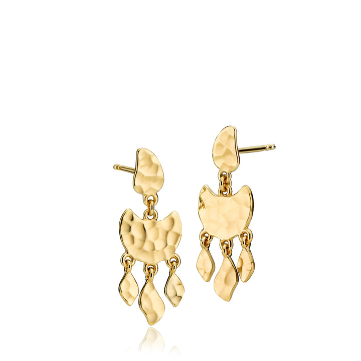 DREAM - Earring shiny gold pl. recycled silver