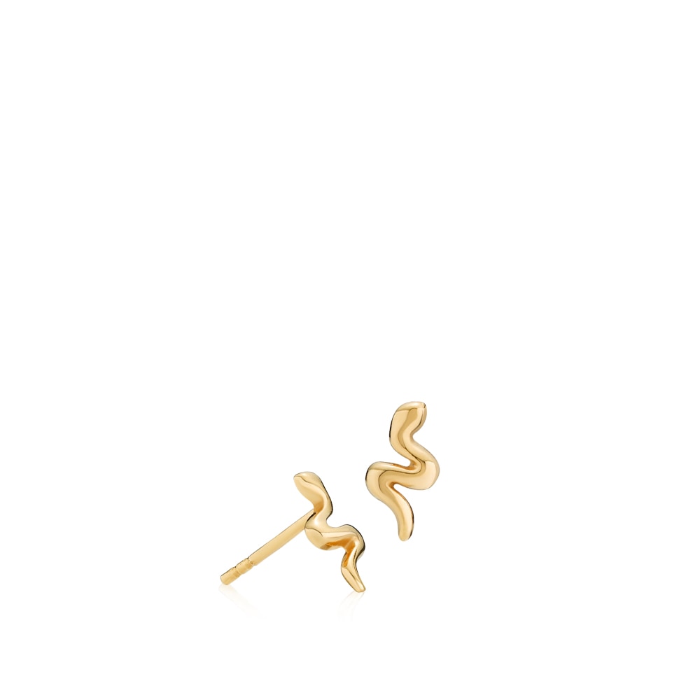 Petite snake - Earrings Gold plated