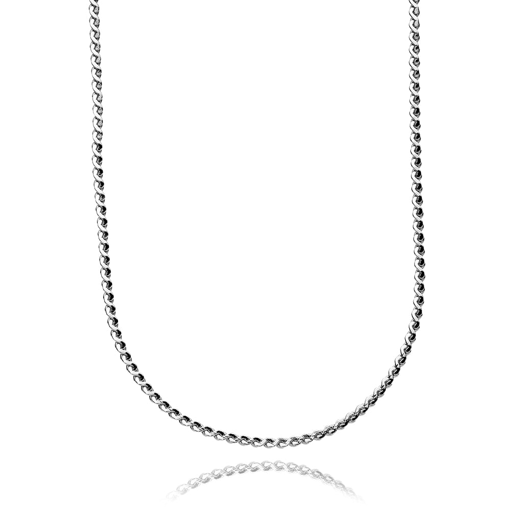 MOLLY - Necklace shiny silver basic