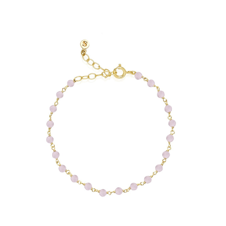 Boheme - Bracelet pink Gold plated