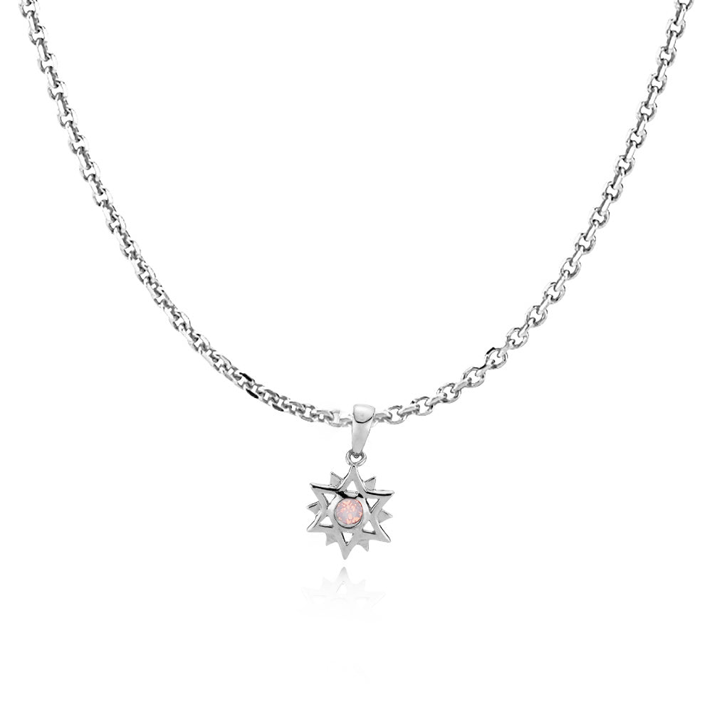 OLIVIA DAHL BY SISTIE - Necklace with pendant gold-plated silver &amp; opal pink